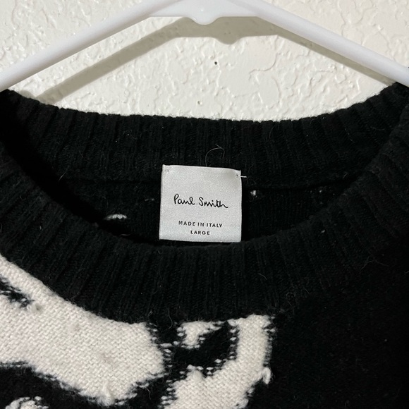 Paul Smith Abstract Print Lambswool Sweater - Picture 2 of 3